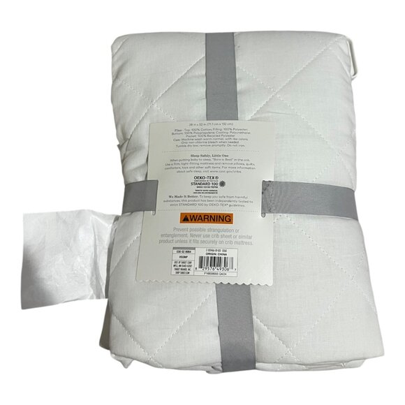 Cloud Island Crib Mattress Protector Standard Cotton New - Picture 3 of 4